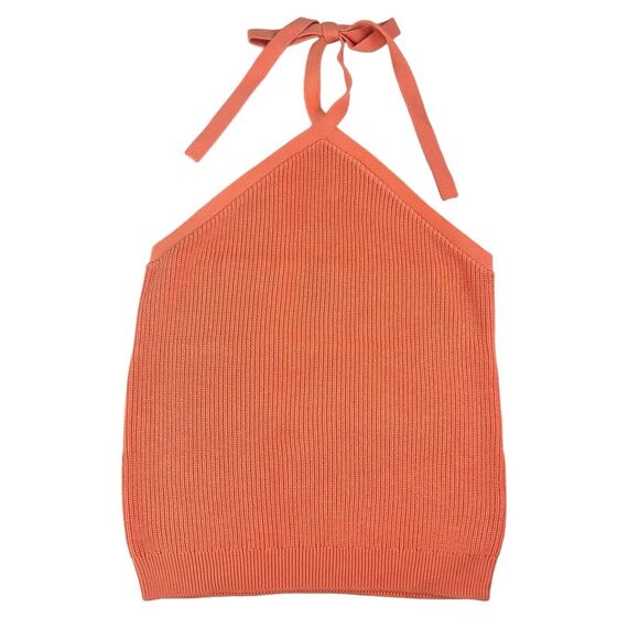 J. Crew Halter Sweater Tank Womens XXL 2XL Cotton / CASHMERE Blend Tie Backless - Picture 5 of 10